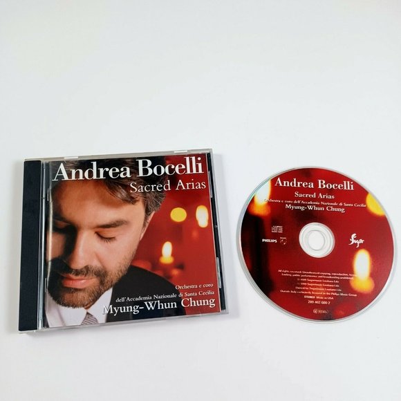 Andrea Bocelli CD Sacred Arias -90s -Opera Italian *MINOR WEAR - Picture 10 of 12